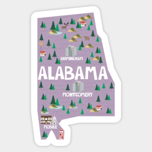 Alabama USA Sticker